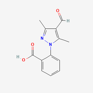 2-(4-Formyl-3,5-dimethyl-1H-pyrazol-1-yl)benzoic acid - 