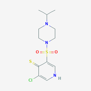 3-Chloro-5-((4-isopropylpiperazin-1-yl)sulfonyl)pyridine-4-thiol - 