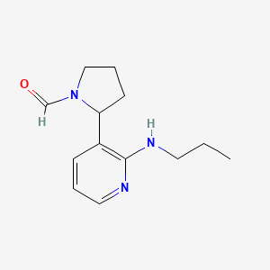2-(2-(Propylamino)pyridin-3-yl)pyrrolidine-1-carbaldehyde - 