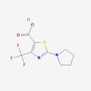 2-(Pyrrolidin-1-yl)-4-(trifluoromethyl)thiazole-5-carboxylic acid - 
