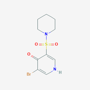 3-Bromo-5-(piperidin-1-ylsulfonyl)pyridin-4-ol - 