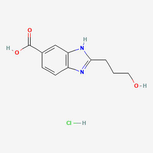 2-(3-Hydroxy-propyl)-1H-benzoimidazole-5-carboxylic acid hydrochloride - 