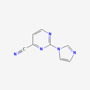 2-(1H-Imidazol-1-yl)pyrimidine-4-carbonitrile - 