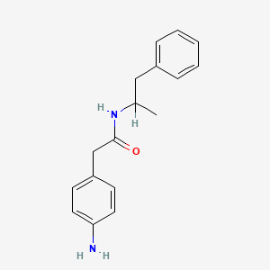2-(4-Aminophenyl)-N-(1-methyl-2-phenylethyl)acetamide hydrochloride - 2792-95-2