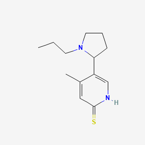 4-Methyl-5-(1-propylpyrrolidin-2-yl)pyridine-2-thiol - 