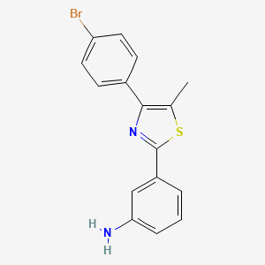 3-(4-(4-Bromophenyl)-5-methylthiazol-2-yl)aniline - 