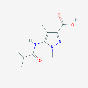 5-Isobutyramido-1,4-dimethyl-1H-pyrazole-3-carboxylic acid - 