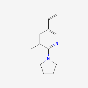 3-Methyl-2-(pyrrolidin-1-yl)-5-vinylpyridine - 