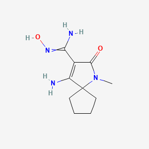 4-Amino-N-hydroxy-1-methyl-2-oxo-1-azaspiro[4.4]non-3-ene-3-carboximidamide - 