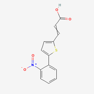 3-[5-(2-Nitrophenyl)thiophen-2-yl]prop-2-enoic acid - 