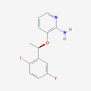 (R)-3-(1-(5-fluoro-2-iodophenyl)ethoxy)pyridin-2-a mine - 