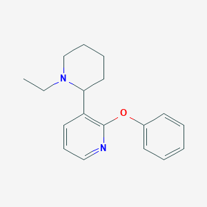 3-(1-Ethylpiperidin-2-yl)-2-phenoxypyridine - 