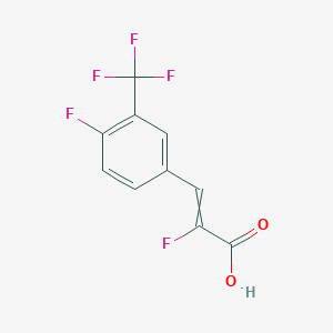 2-fluoro-3-[4-fluoro-3-(trifluoromethyl)phenyl]prop-2-enoic acid - 