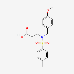 3-(N-(4-Methoxybenzyl)-4-methylphenylsulfonamido)propanoic acid - 1311254-73-5
