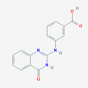 3-[(4-Oxo-3,4-dihydroquinazolin-2-yl)amino]benzoic acid - 