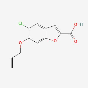 6-(Allyloxy)-5-chlorobenzofuran-2-carboxylic acid - 