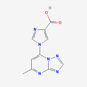 1-(5-Methyl-[1,2,4]triazolo[1,5-a]pyrimidin-7-yl)-1H-imidazole-4-carboxylic acid - 