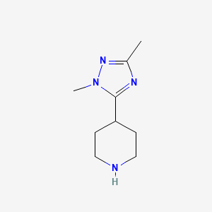 4-(1,3-Dimethyl-1H-1,2,4-triazol-5-yl)piperidine - 