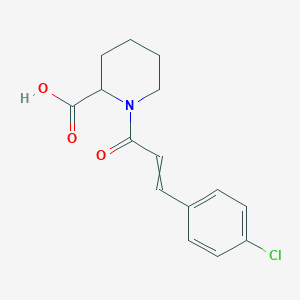 1-[3-(4-chlorophenyl)prop-2-enoyl]piperidine-2-carboxylic acid - 