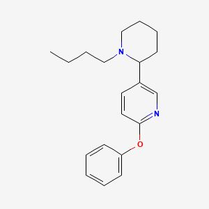 5-(1-Butylpiperidin-2-yl)-2-phenoxypyridine - 