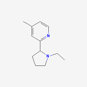 2-(1-Ethylpyrrolidin-2-yl)-4-methylpyridine - 