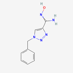 (Z)-1-Benzyl-N'-hydroxy-1,2,3-triazole-4-carboximidamide - 