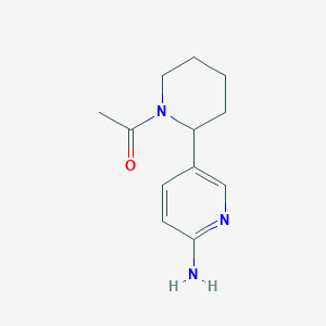 1-(2-(6-Aminopyridin-3-yl)piperidin-1-yl)ethanone - 