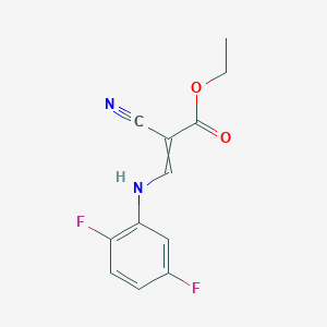 Ethyl 2-cyano-3-(2,5-difluoroanilino)prop-2-enoate - 