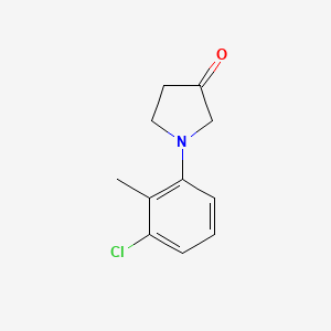1-(3-Chloro-2-methylphenyl)pyrrolidin-3-one - 