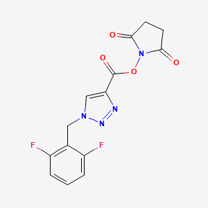 1H-1,2,3-Triazole-4-carboxylic acid, 1-[(2,6-difluorophenyl)methyl]-, 2,5-dioxo-1-pyrrolidinyl ester - 