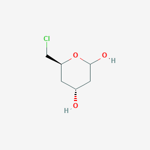(4R,6S)-6-(Chloromethyl)tetrahydro-2H-pyran-2,4-diol - 