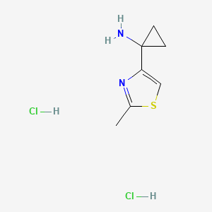 1-(2-Methyl-1,3-thiazol-4-yl)cyclopropan-1-amine dihydrochloride - 