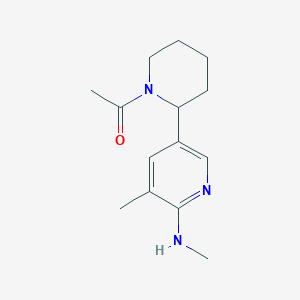 1-(2-(5-Methyl-6-(methylamino)pyridin-3-yl)piperidin-1-yl)ethanone - 