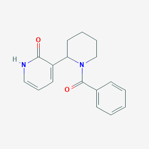 3-(1-Benzoylpiperidin-2-yl)pyridin-2(1H)-one - 