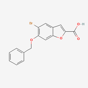 6-(Benzyloxy)-5-bromobenzofuran-2-carboxylic acid - 