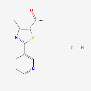 1-[4-Methyl-2-(pyridin-3-yl)-1,3-thiazol-5-yl]ethan-1-one hydrochloride - 