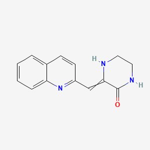 3-(quinolin-2-ylmethylidene)piperazin-2-one - 