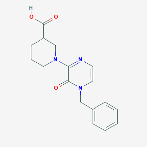 1-(4-Benzyl-3-oxo-3,4-dihydropyrazin-2-yl)piperidine-3-carboxylic acid - 