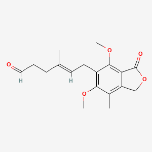 (E)-6-(4,6-dimethoxy-7-methyl-3-oxo-1,3-dihydroisobenzofuran-5-yl)-4-methylhex-4-enal - 