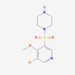 1-((5-Bromo-4-methoxypyridin-3-yl)sulfonyl)piperazine - 