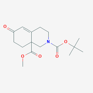 2-(tert-Butyl) 8a-methyl 6-oxo-4,6,7,8-tetrahydroisoquinoline-2,8a(1H,3H)-dicarboxylate - 