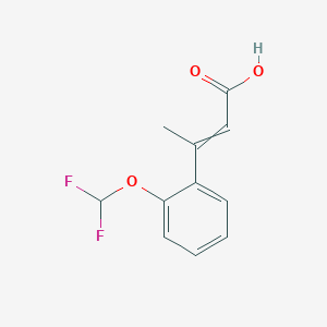 3-[2-(difluoromethoxy)phenyl]but-2-enoic acid - 