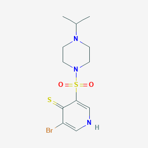 3-Bromo-5-((4-isopropylpiperazin-1-yl)sulfonyl)pyridine-4-thiol - 
