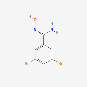 (E)-3,5-dibromo-N'-hydroxybenzene-1-carboximidamide - 