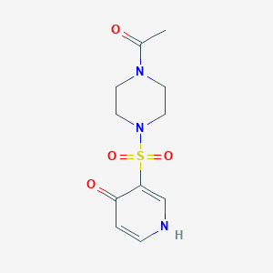 1-(4-((4-Hydroxypyridin-3-yl)sulfonyl)piperazin-1-yl)ethanone - 