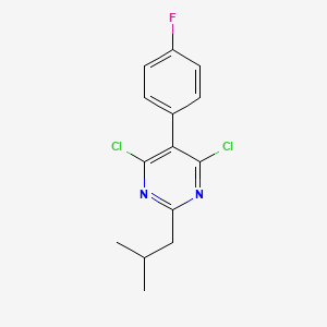 4,6-Dichloro-5-(4-fluorophenyl)-2-isobutylpyrimidine - 
