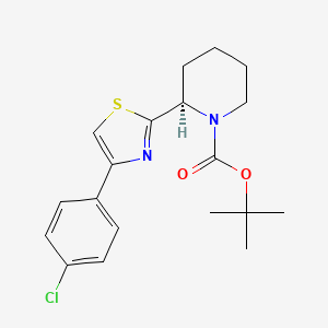 (R)-Tert-butyl 2-(4-(4-chlorophenyl)thiazol-2-YL)piperidine-1-carboxylate - 1089729-73-6