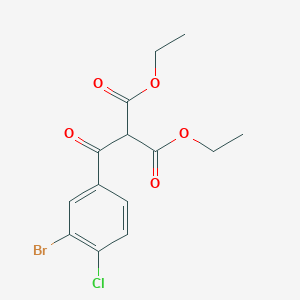 1,3-Diethyl 2-(3-bromo-4-chlorobenzoyl)propanedioate - 