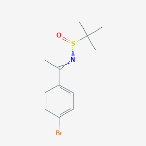 (R)-N-[1-(4-bromophenyl)ethylidene]-2-methylpropane-2-sulfinamide - 