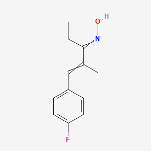 (1e,3e)-1-(4-Fluorophenyl)-2-methylpent-1-en-3-one oxime - 